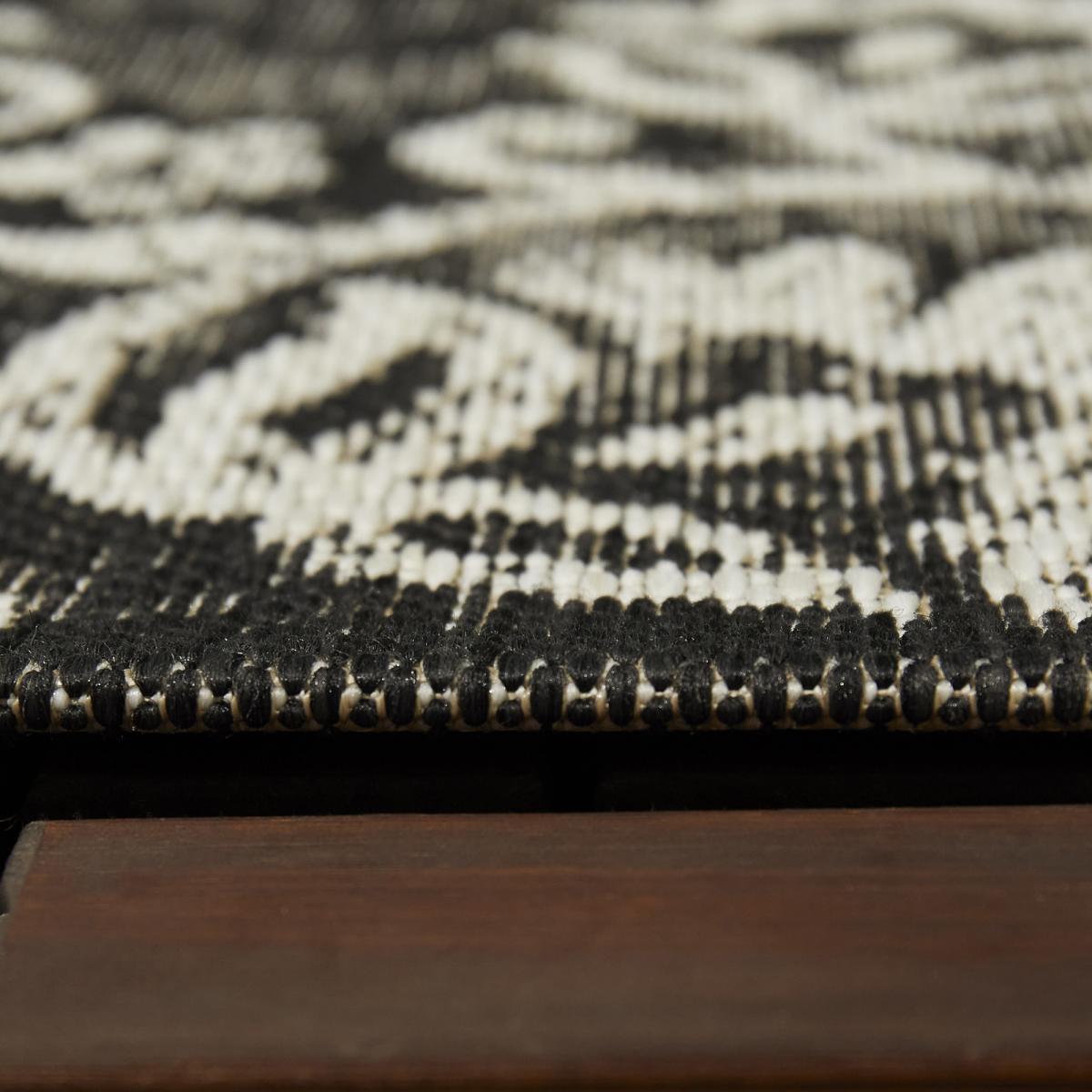 Tapis extérieur tissé kilim rectangle IRISA 1 — vue 5