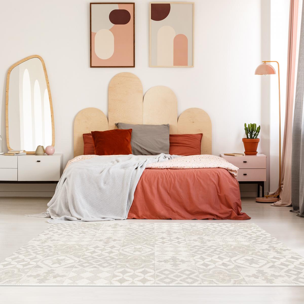 Tapis extérieur tissé kilim rectangle IRISA 3 — vue 6