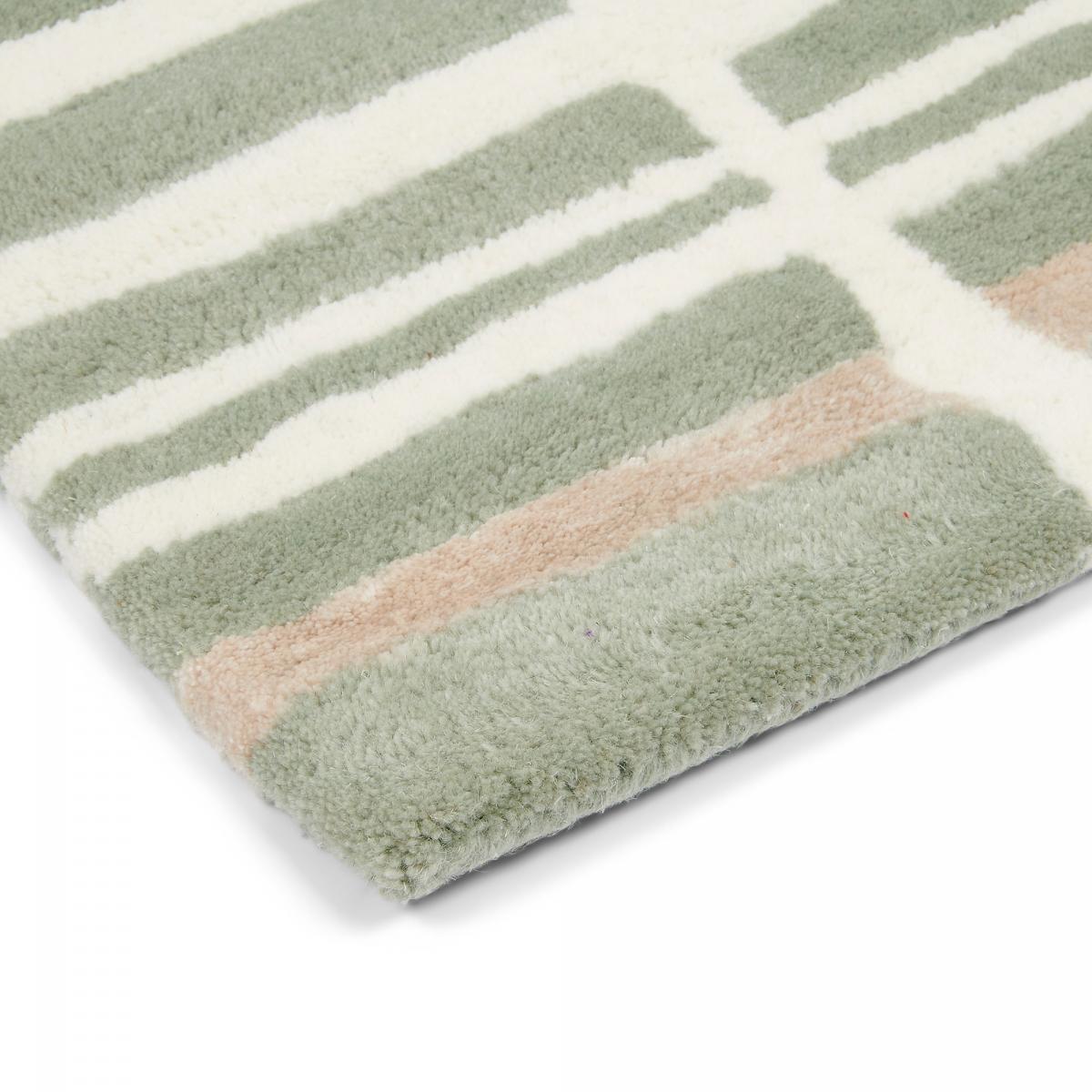 Tapis salon et chambre fait à la main en laine motif abstrait — vue 5