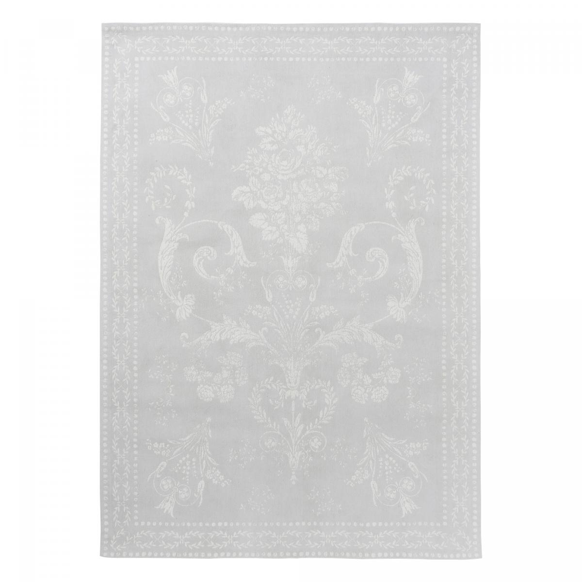 Tapis salon et chambre fait main en coton motif floral JOSETTE