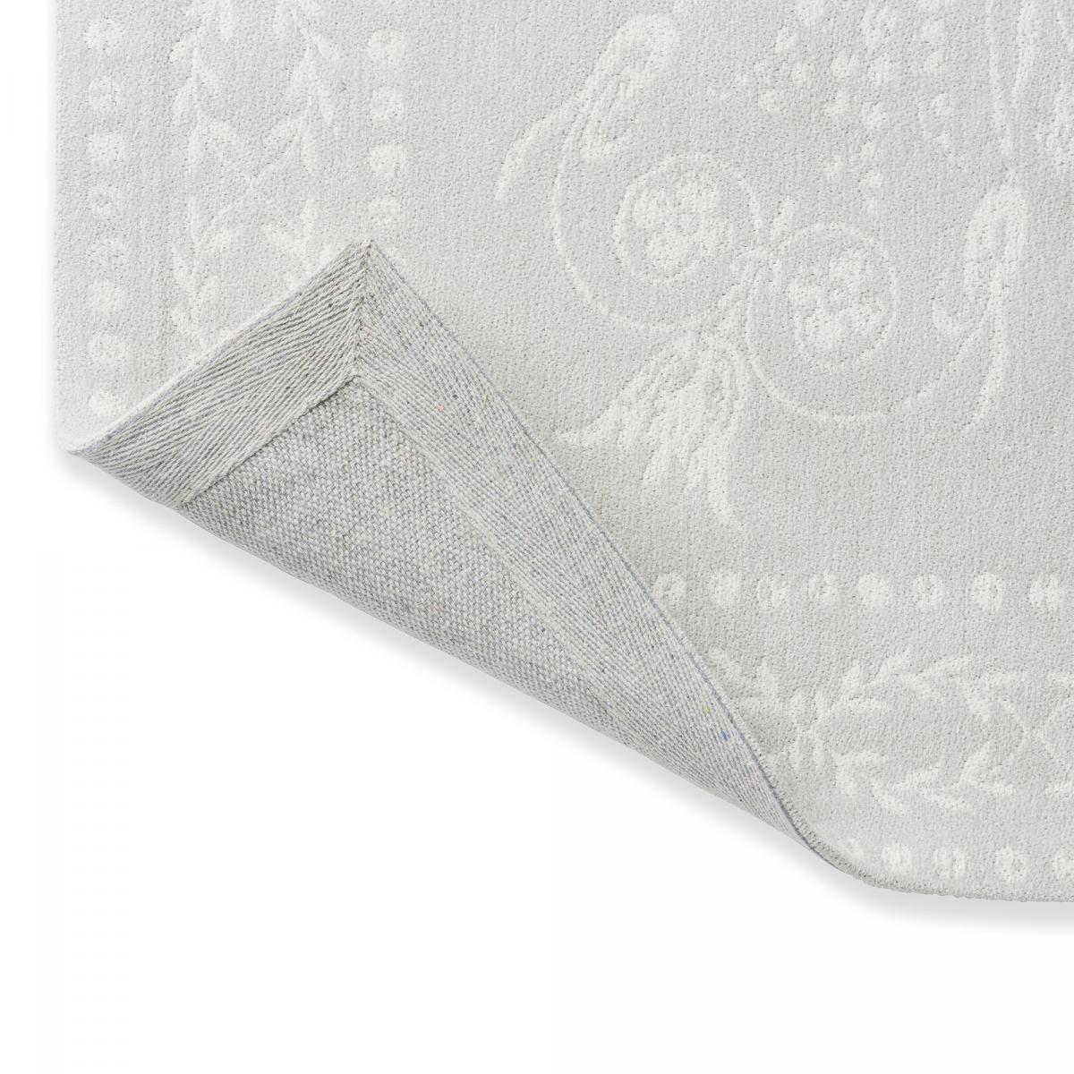 Tapis salon et chambre fait main en coton motif floral JOSETTE — vue 6