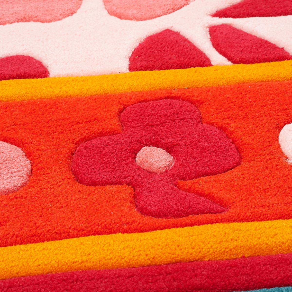 Tapis Chambre fait main en acrylique motif géométrique JOYLA — vue 5