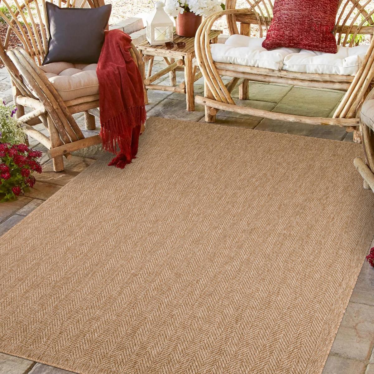Tapis extérieur tissé kilim rectangle JUTE ART 4 — vue 3