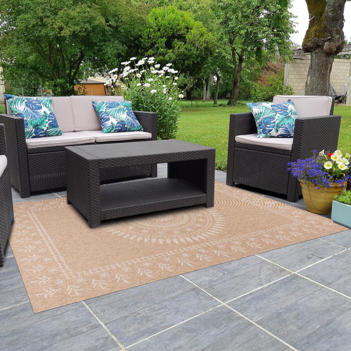 Tapis extérieur tissé kilim rectangle JUTE ART 6 — vue 3