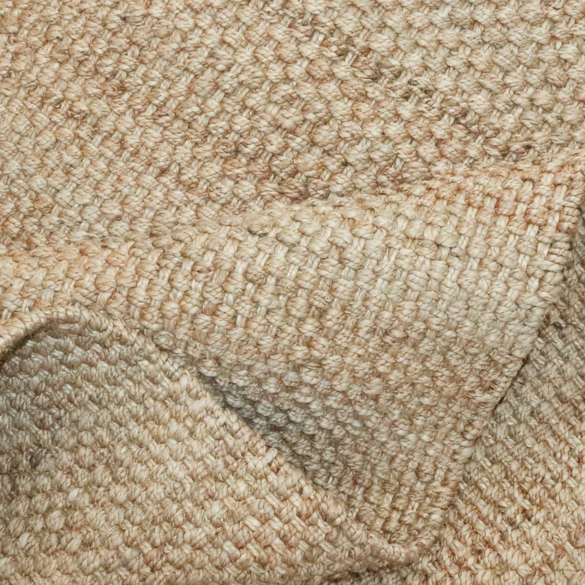 Tapis jute fait main motif uni KIRLOUNE — vue 6