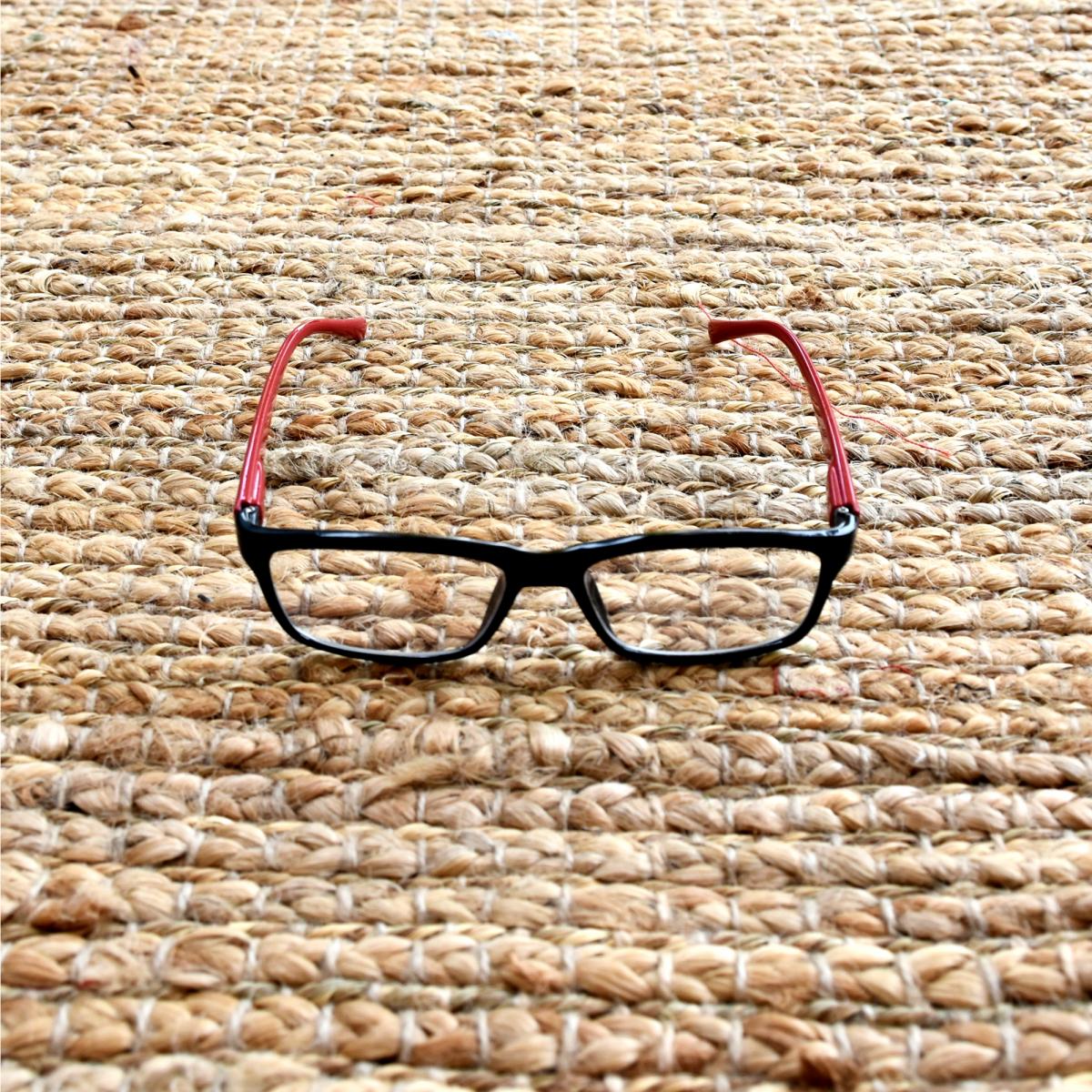 Tapis en jute fait à la main motif uni NATURE 1 — vue 4