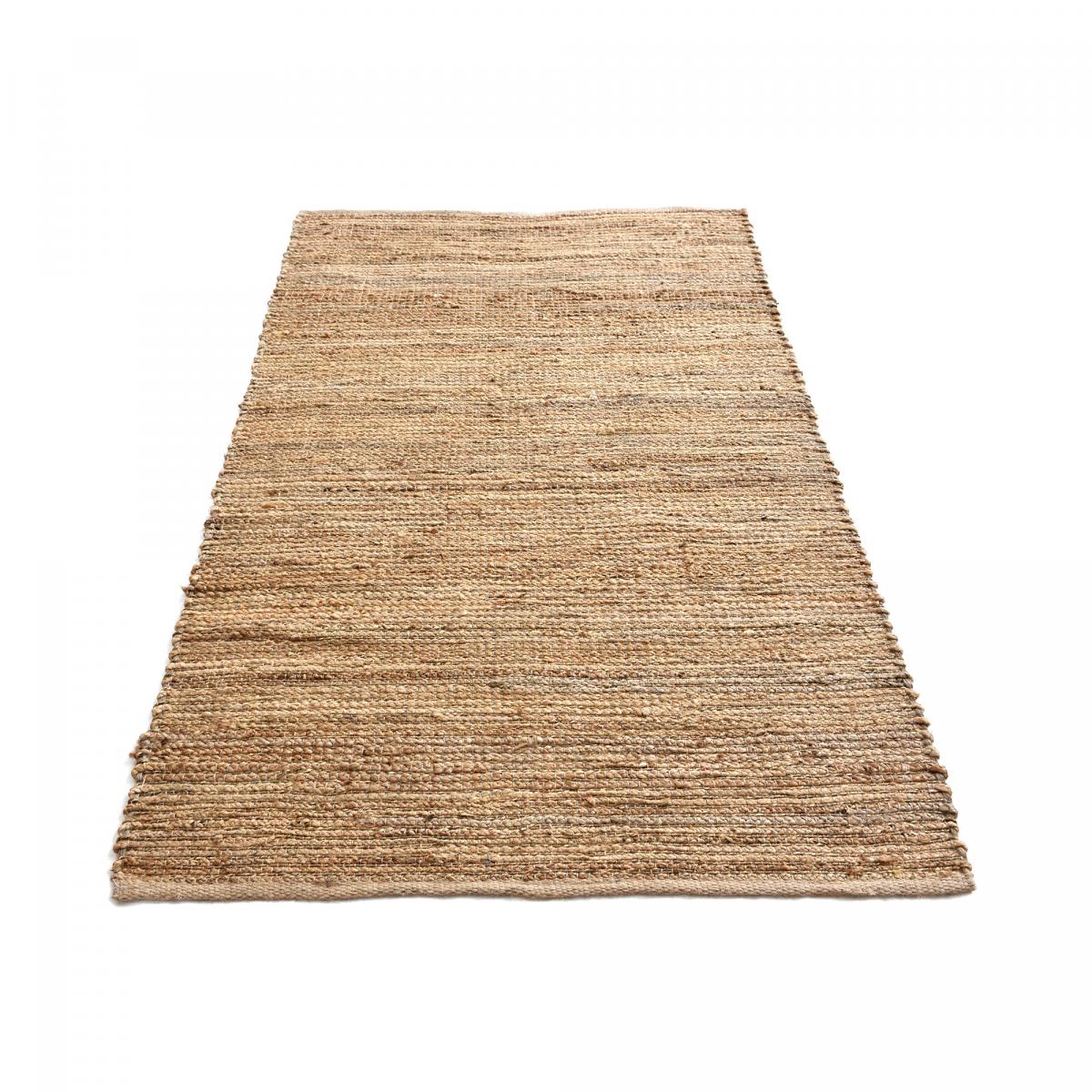Tapis en jute fait à la main motif uni NATURE 1 — vue 6