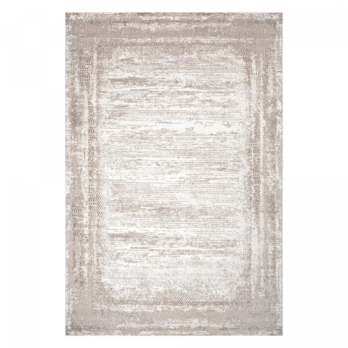 Tapis salon et chambre tissé motif faux uni LYN7 KALEE