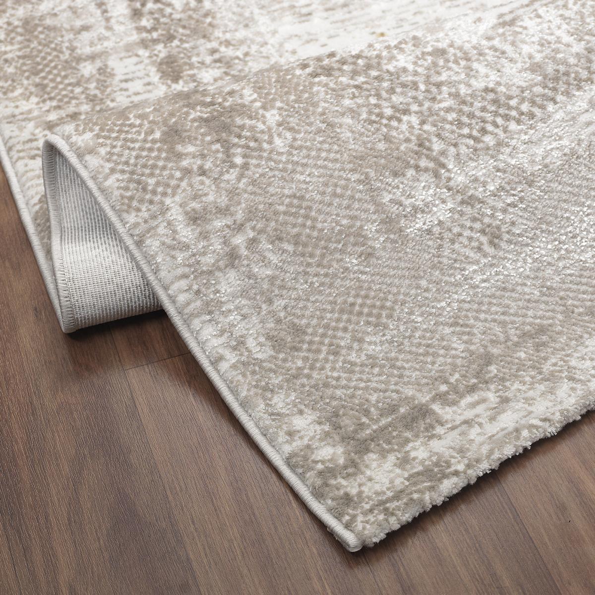 Tapis salon et chambre tissé motif faux uni LYN7 KALEE — vue 6