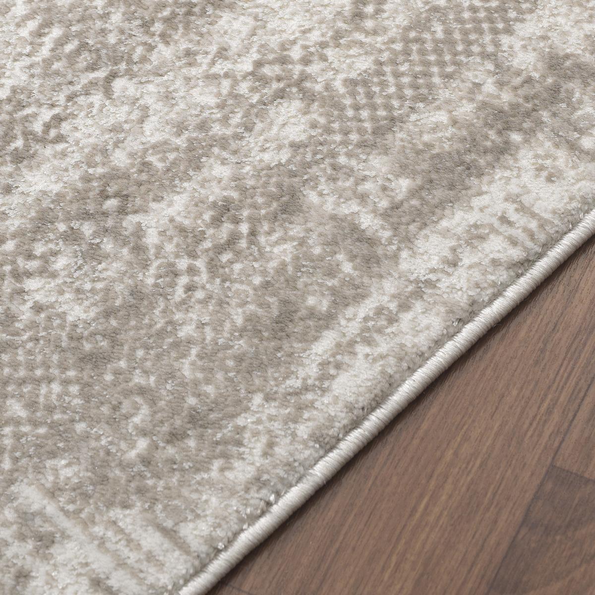Tapis salon et chambre tissé motif faux uni LYN7 KALEE — vue 5