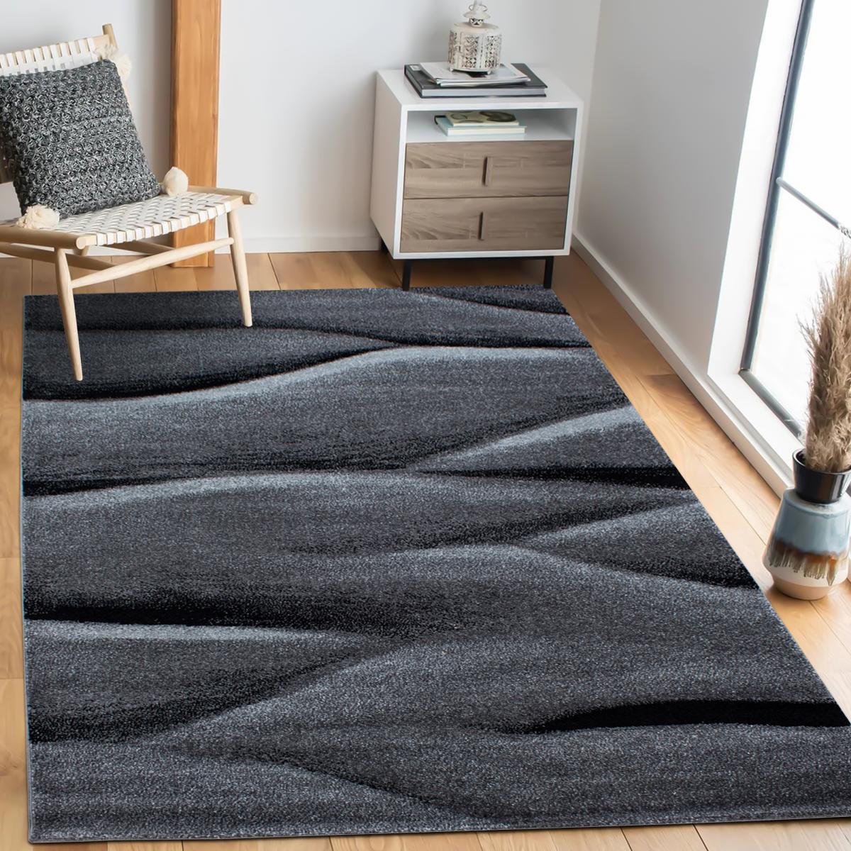 Tapis salon et chambre tissé motif géométrique KARLAK — vue 3