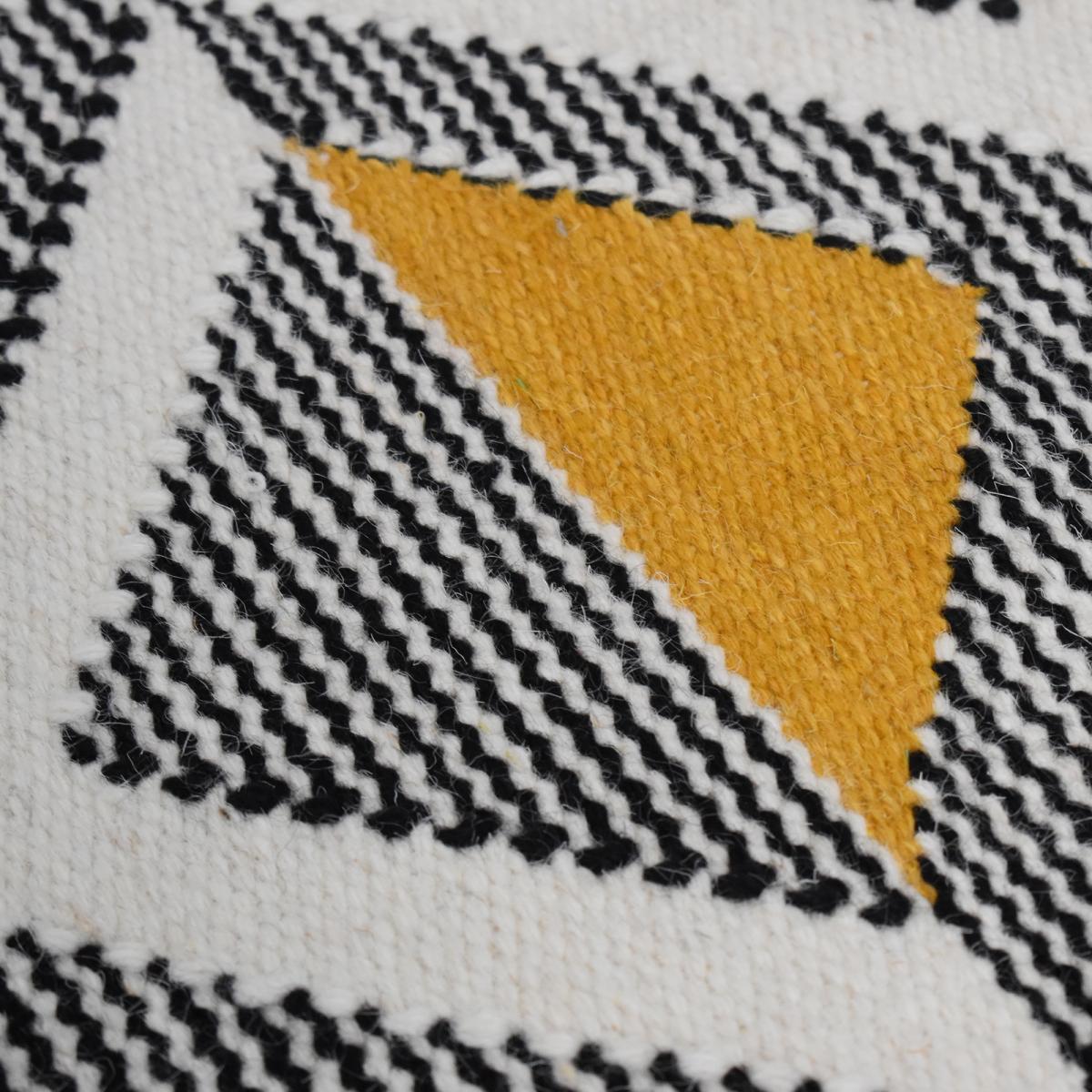 Tapis kilim MULTILO, fait à la main en laine motif géométrique — vue 5