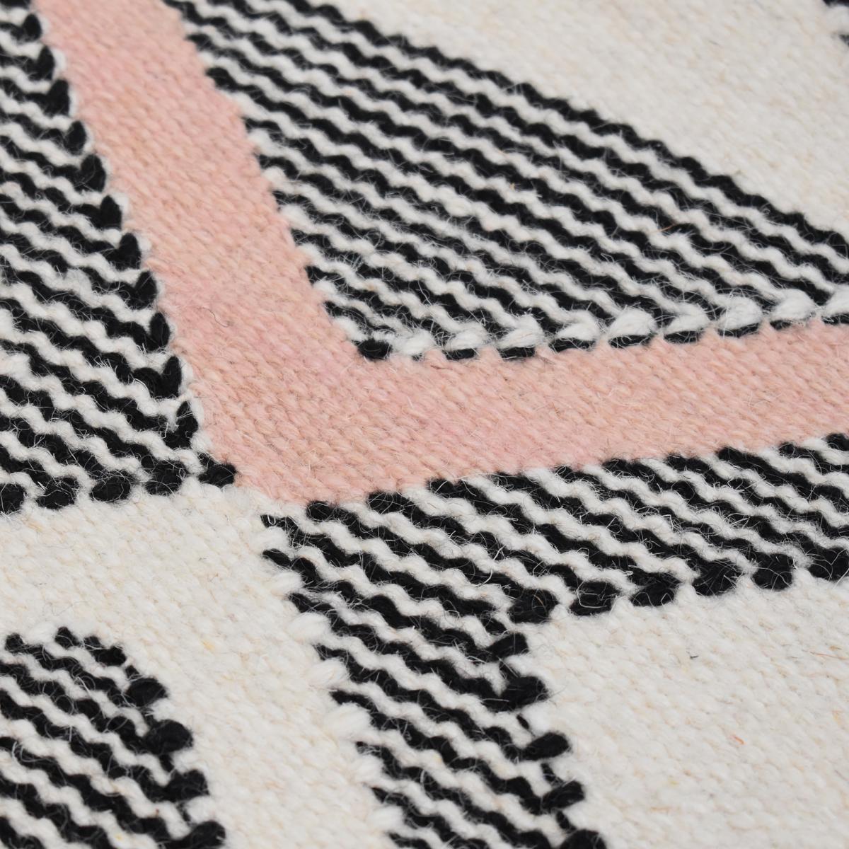 Tapis kilim MULTILO, fait à la main en laine motif géométrique — vue 6