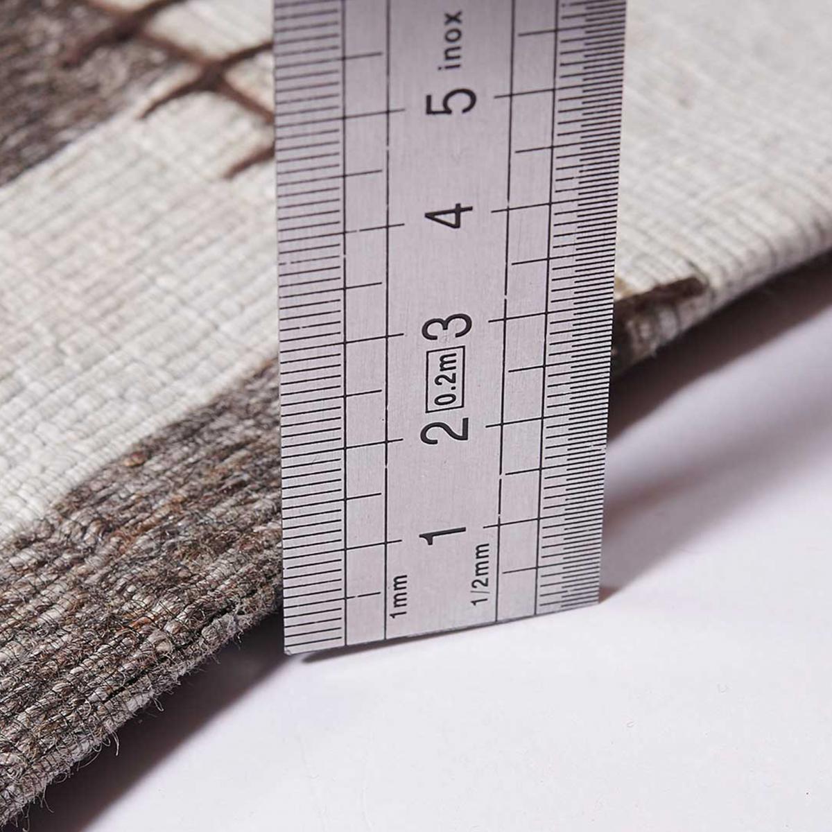 Tapis kilim PATCHWINDIA, fait à la main en laine motif géométrique — vue 4