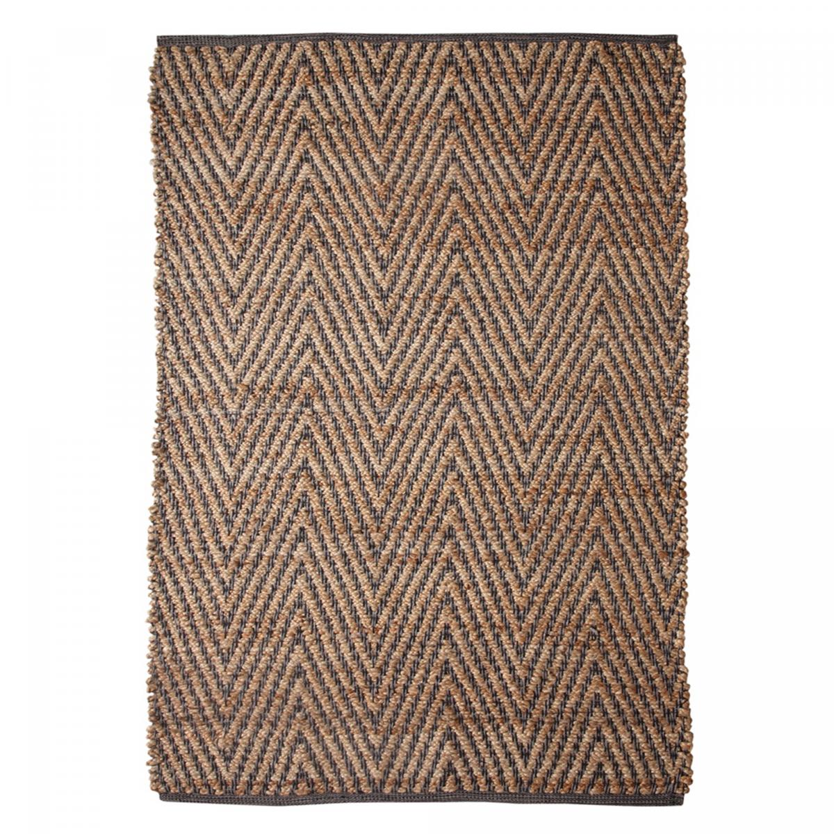Tapis en jute fait à la main motif simple JUVRON