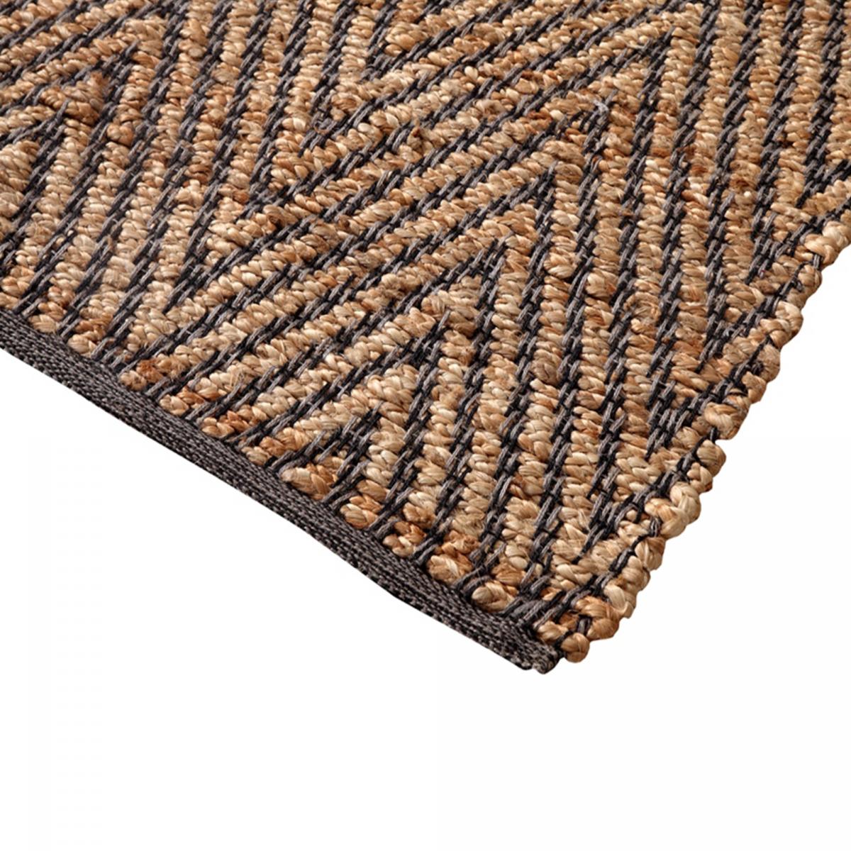 Tapis en jute fait à la main motif simple JUVRON — vue 5
