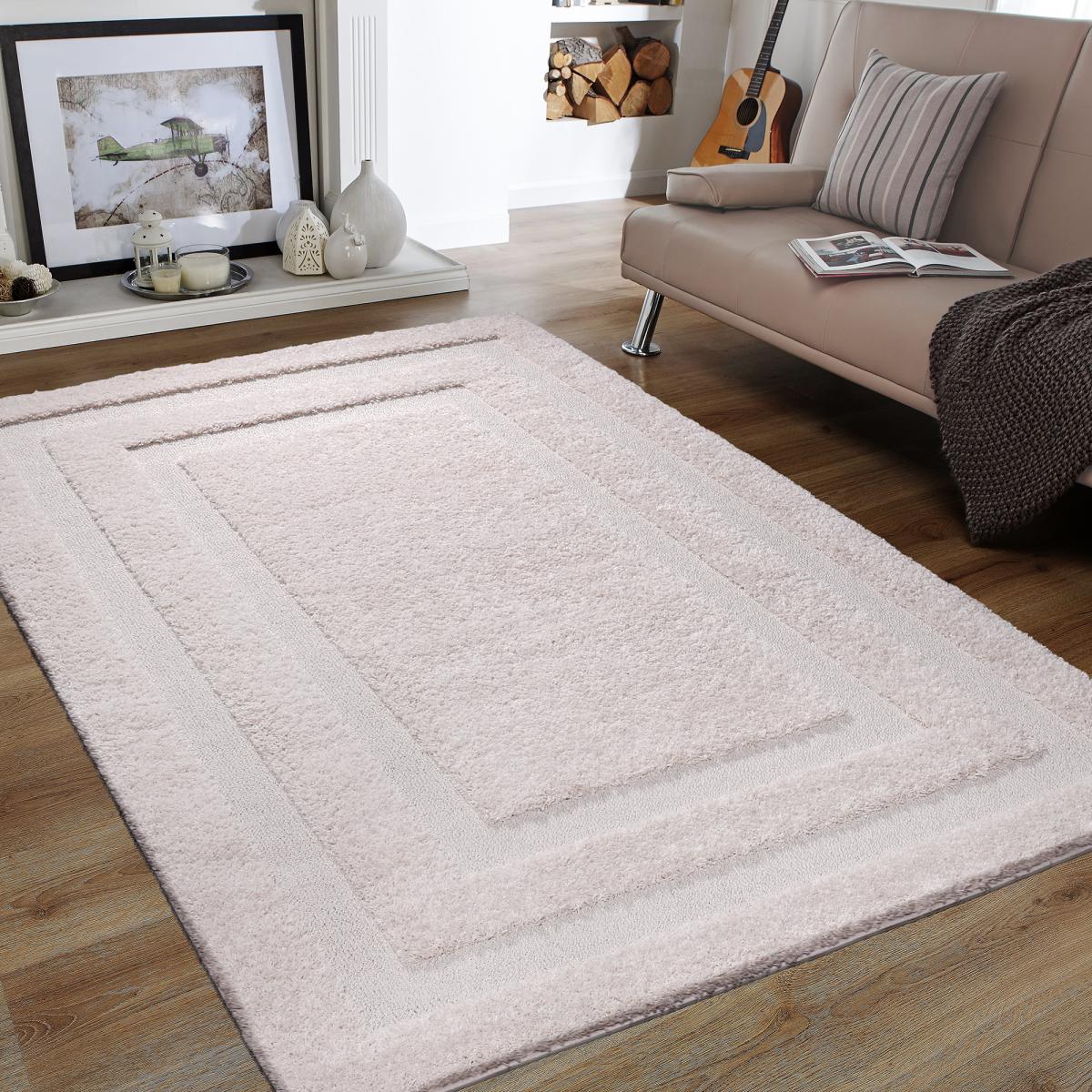 Tapis salon et chambre tissé motif faux uni KOULA — vue 3