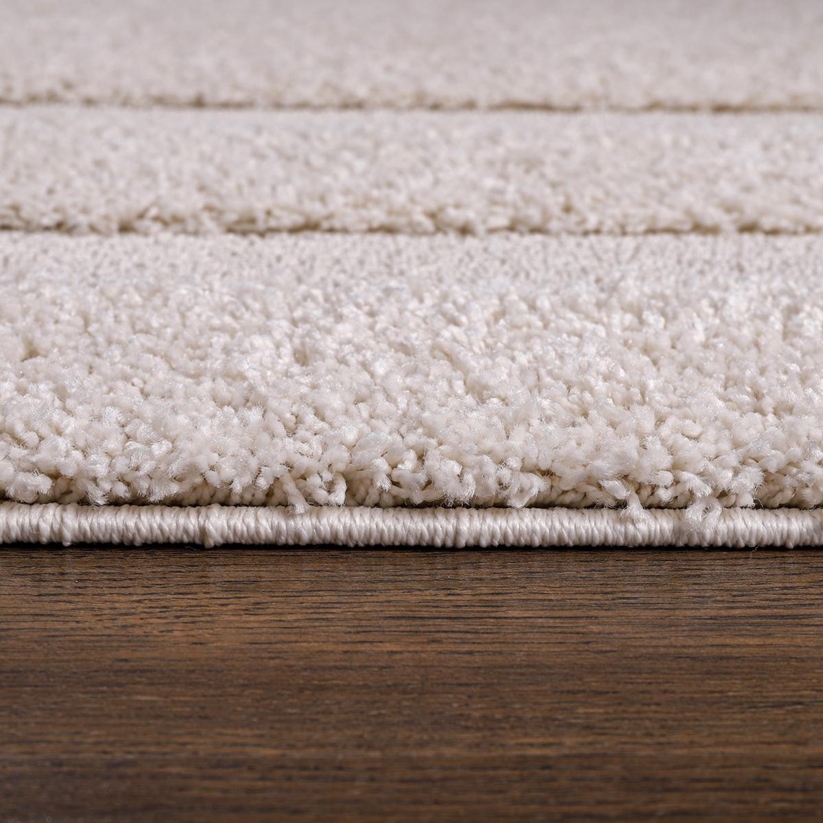 Tapis salon et chambre tissé motif faux uni KOULA — vue 6