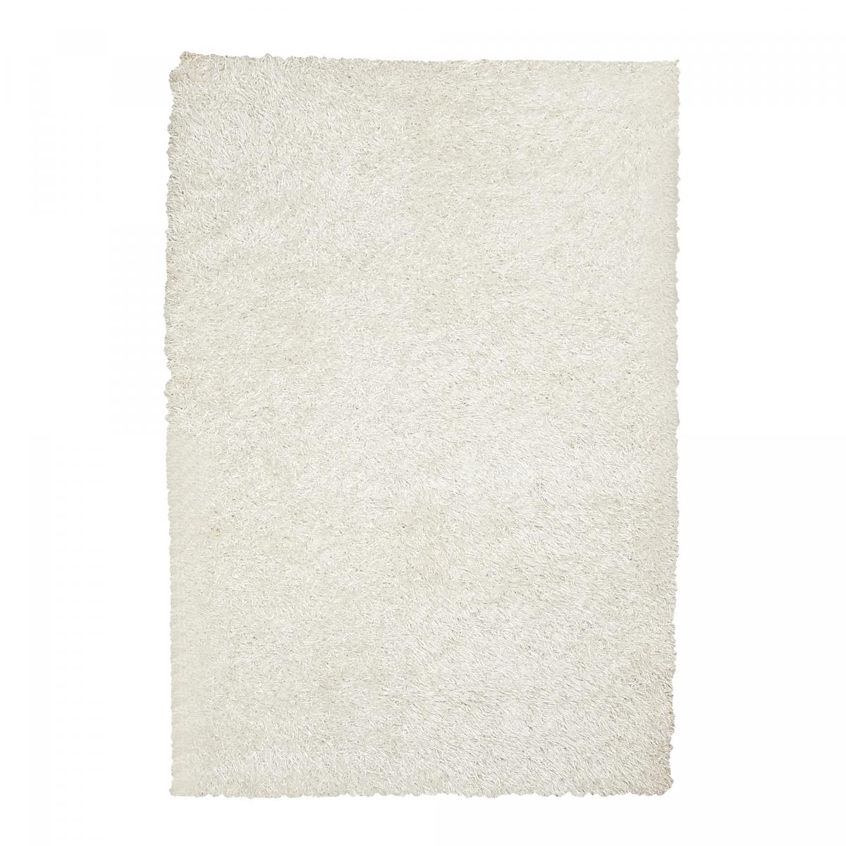 Tapis shaggy fait main motif uni LAMBANA