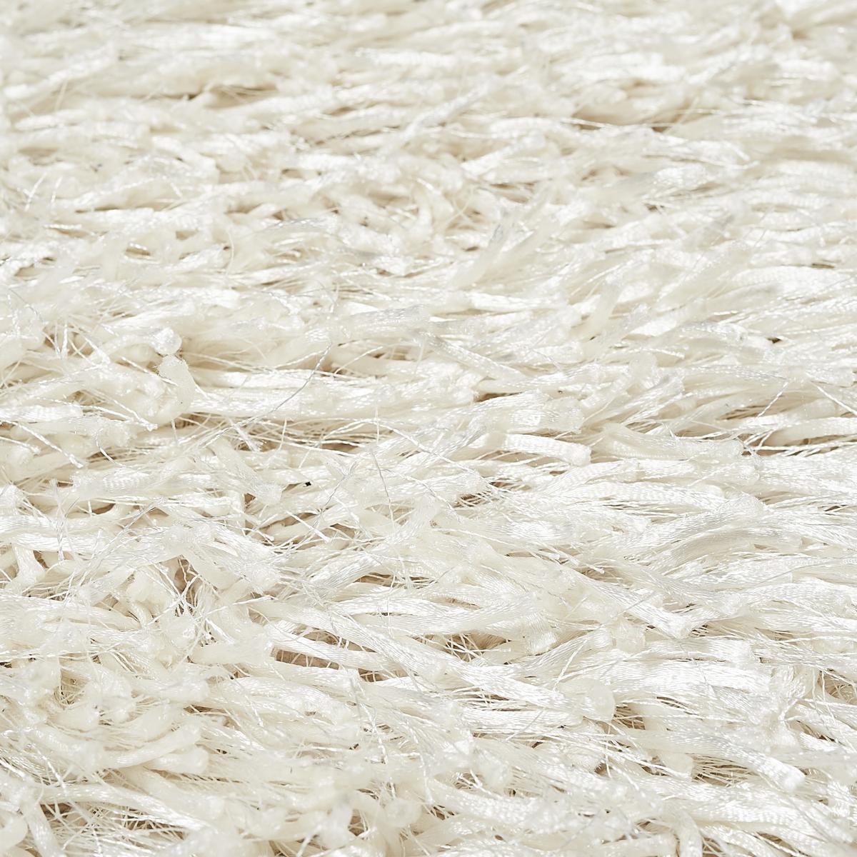 Tapis shaggy fait main motif uni LAMBANA — vue 5