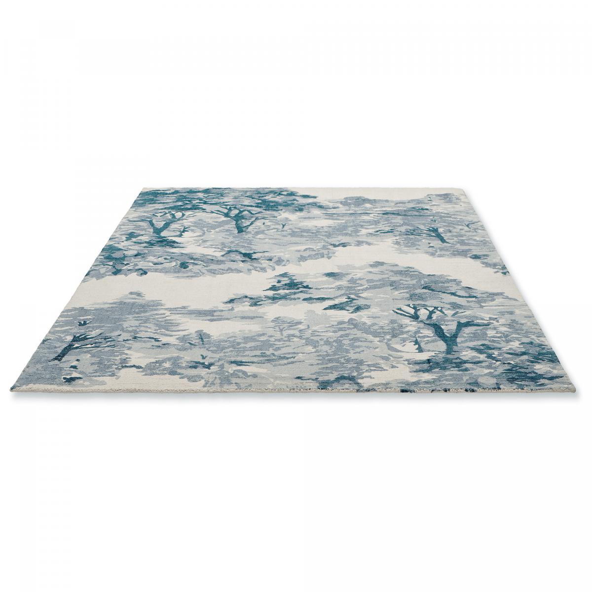 Tapis salon et chambre fait à la main en coton motif floral LANDSCAPE — vue 5