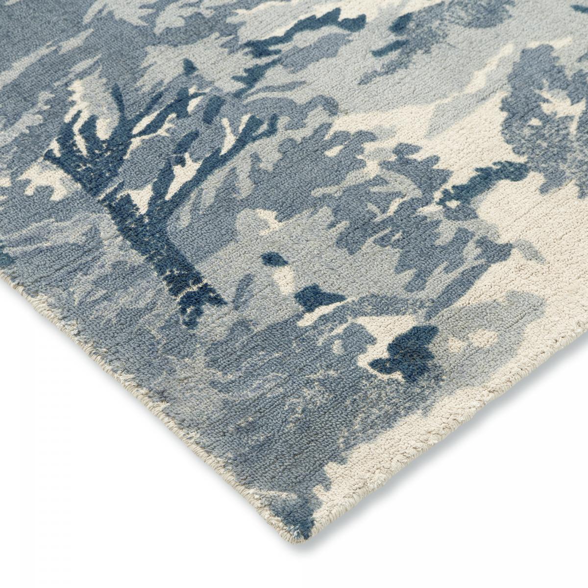 Tapis salon et chambre fait à la main en coton motif floral LANDSCAPE — vue 6