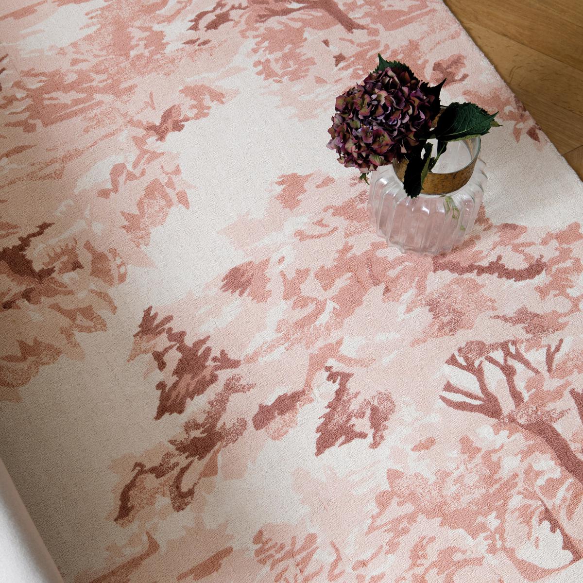 Tapis salon et chambre fait à la main en coton motif floral LANDSCAPE — vue 4