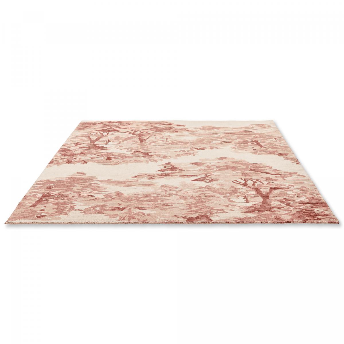 Tapis salon et chambre fait à la main en coton motif floral LANDSCAPE — vue 5