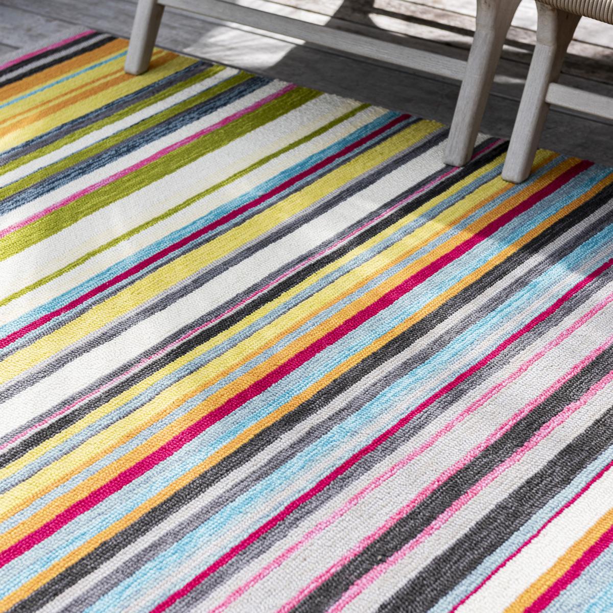 Tapis extérieur tissé kilim rectangle LAVIDA — vue 6
