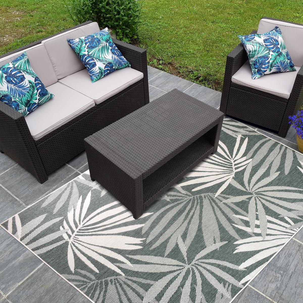 Tapis extérieur, kilim reversible LYN2 AM REVERSIBLE — vue 3