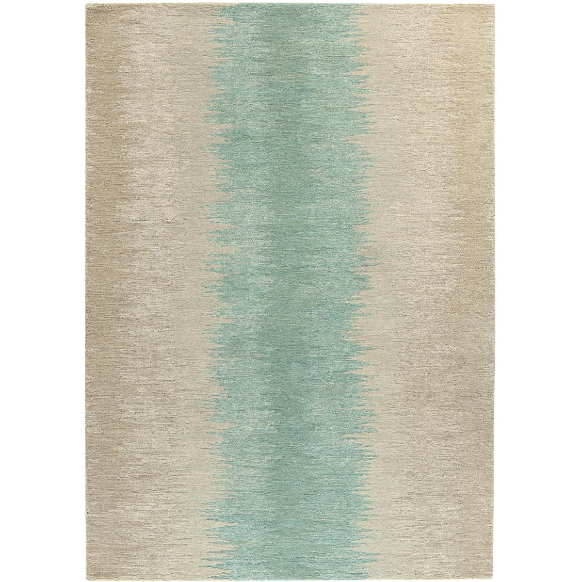 Tapis salon et chambre fait main en laine motif géométrique REFLECT 3