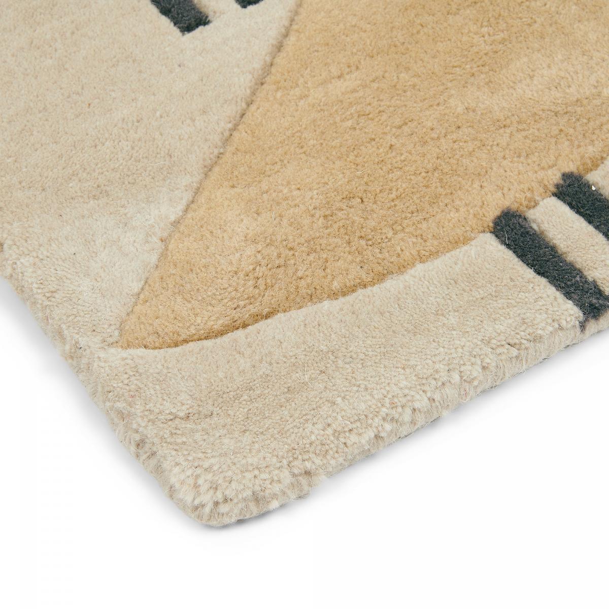 Tapis salon et chambre fait à la main en laine motif animaux LINTU — vue 5