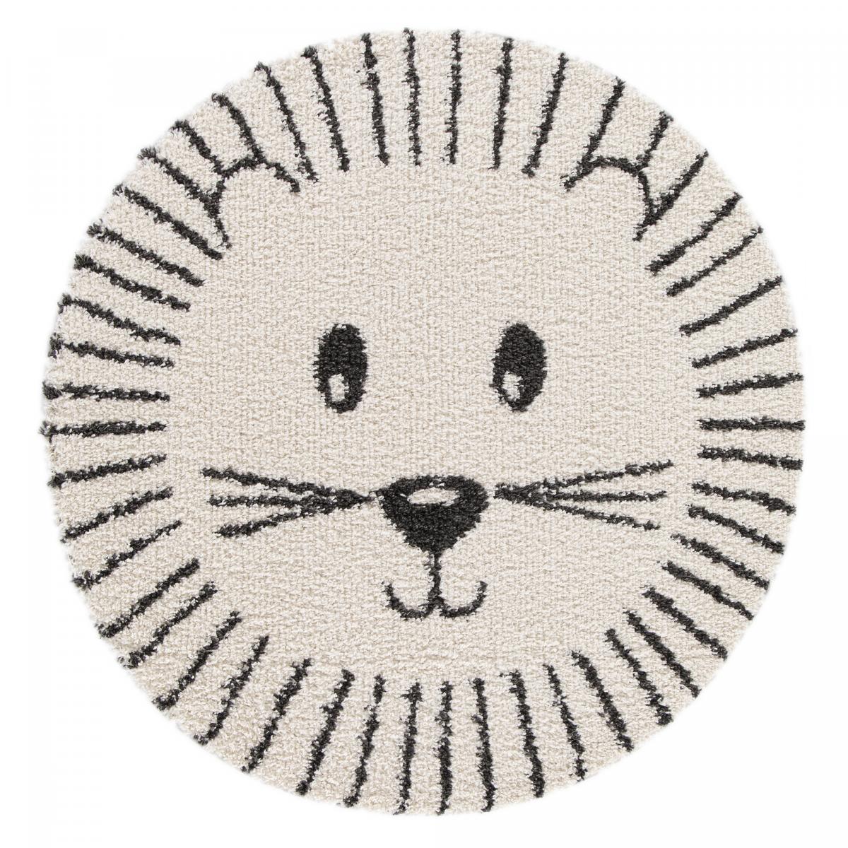 Tapis enfant tissé motif animaux LION