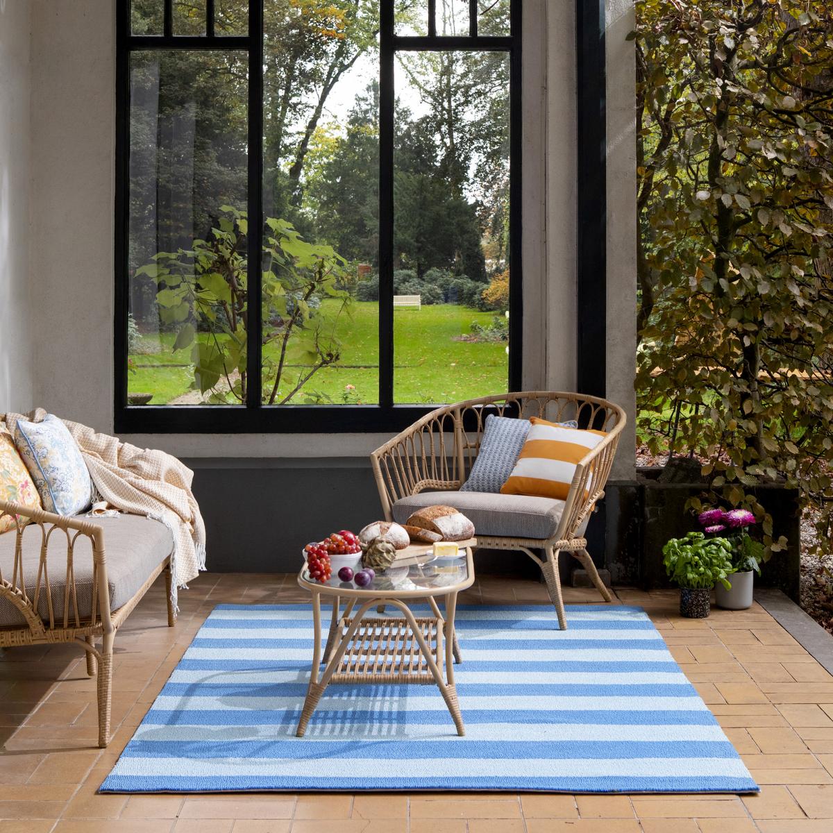 Tapis extérieur kilim fait main rectangle LILLE — vue 3