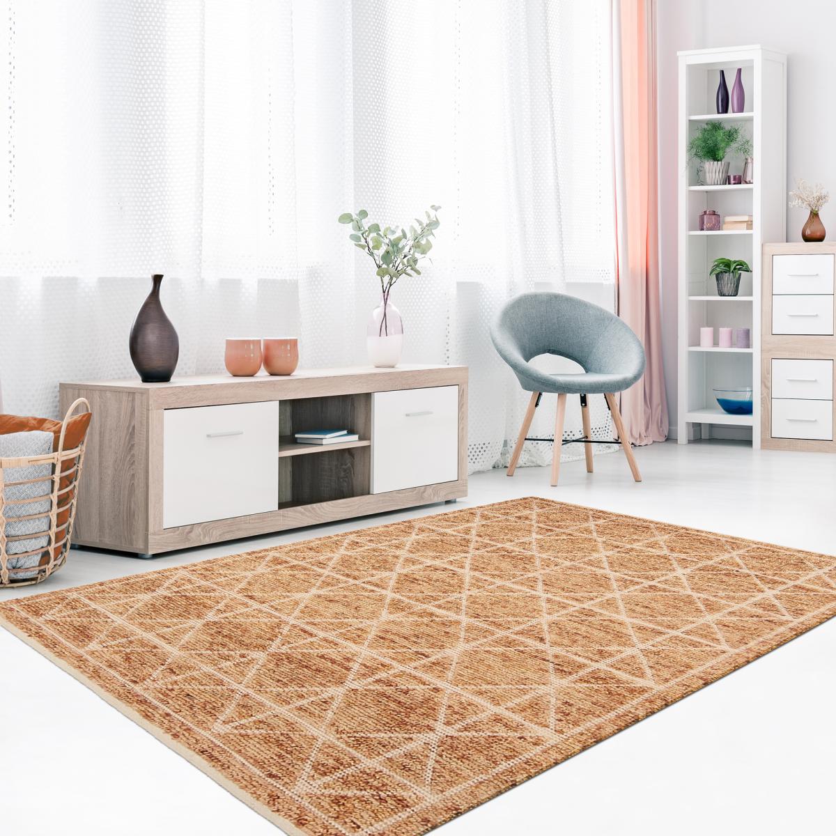 Tapis kilim fait main motif géométrique LOSODANCE — vue 4