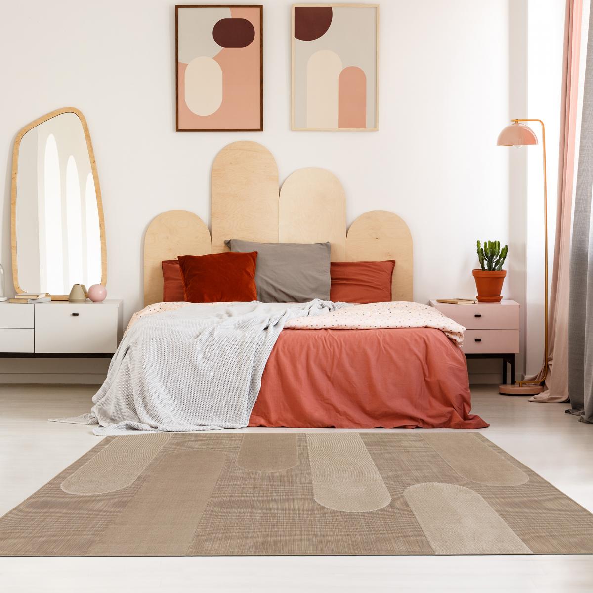 Tapis extérieur tissé kilim rectangle LUMIERE 4 — vue 6