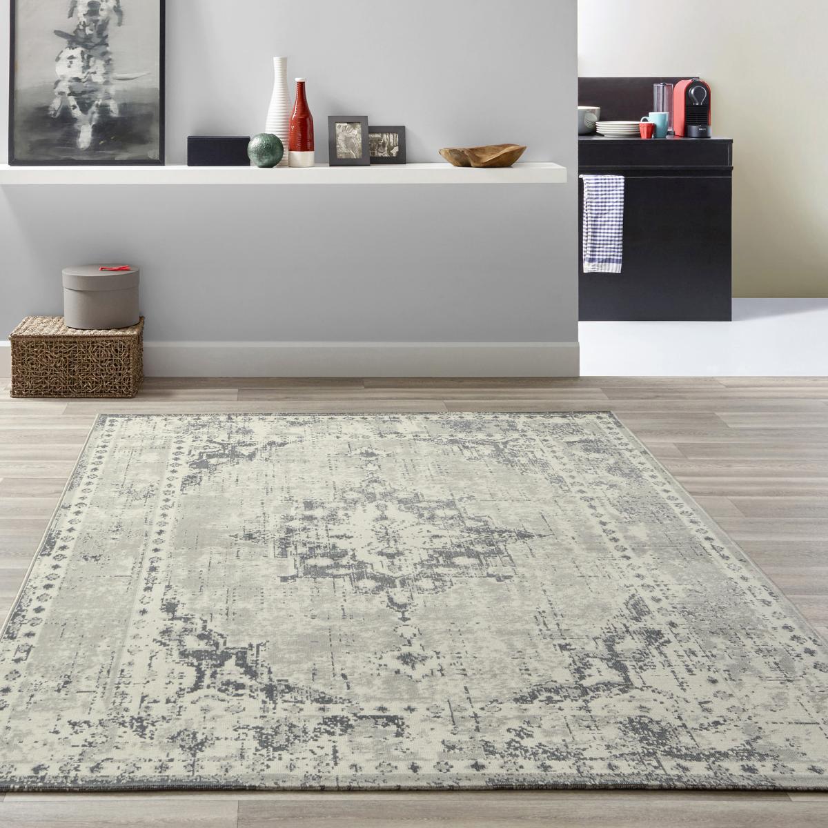 Tapis salon et chambre tissé motif oriental LUMIN 1 — vue 6