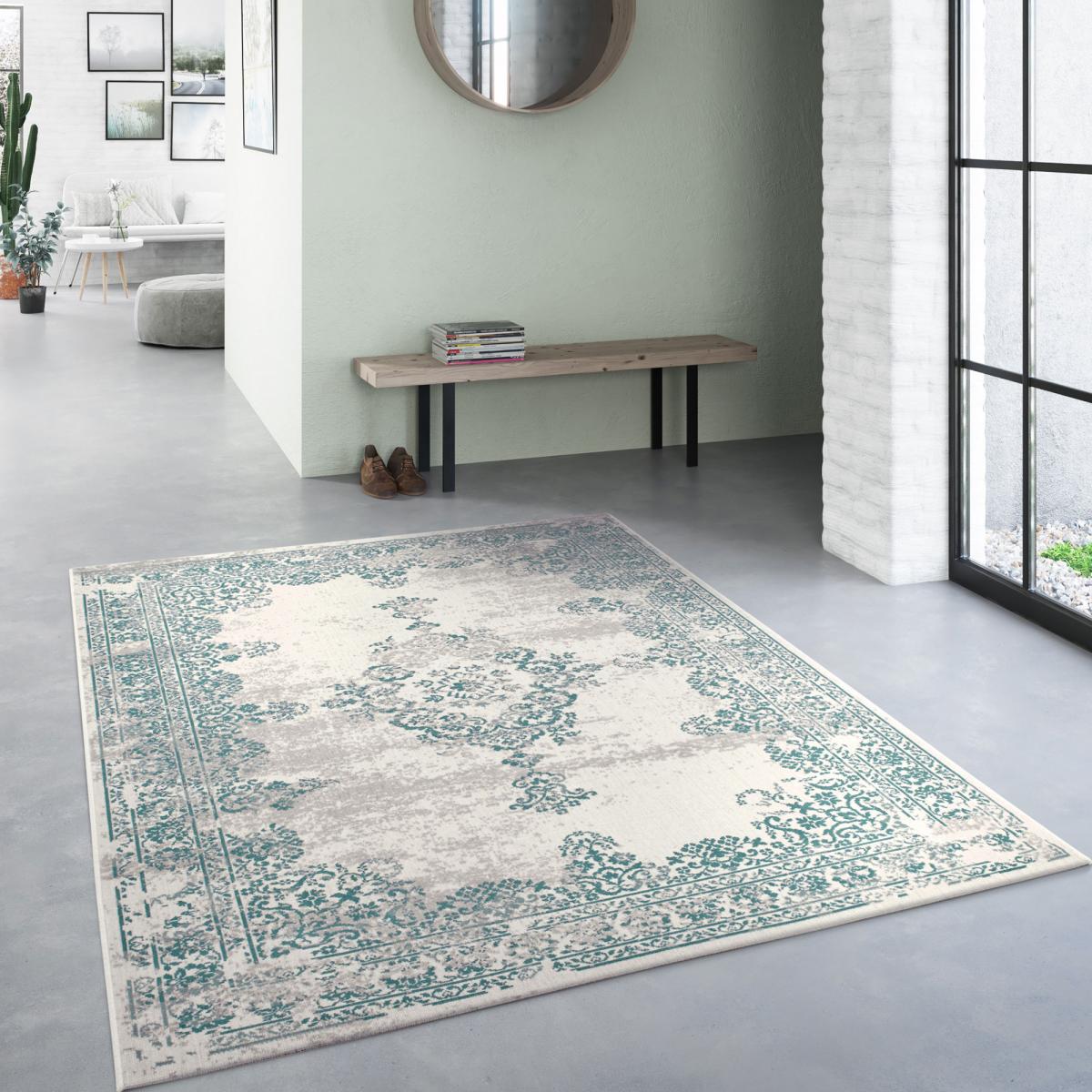 Tapis salon et chambre tissé motif oriental LUMIN 2 — vue 6