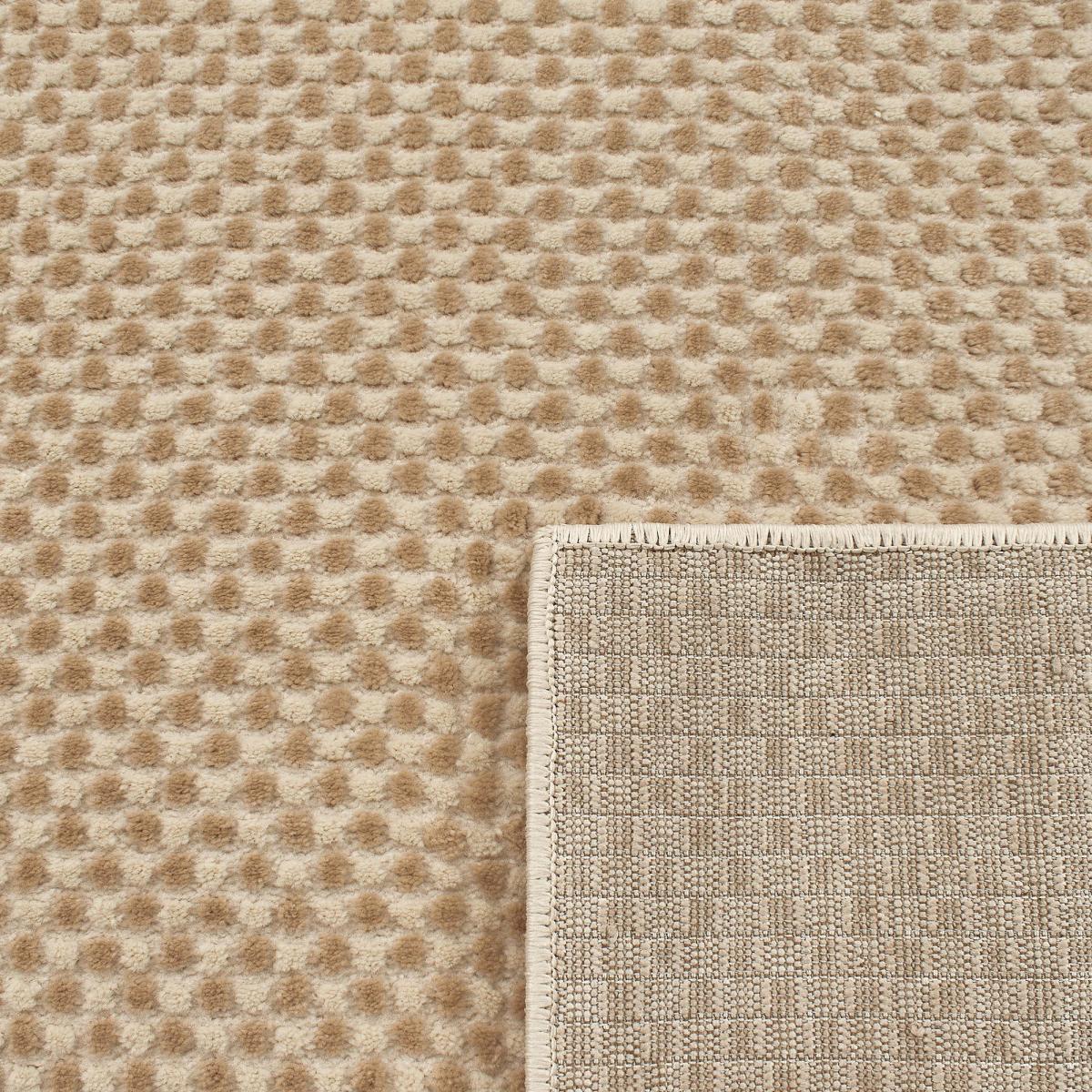 Tapis pour une chambre ou une entrée tissé motif faux uni LUNKIN 6 — vue 4