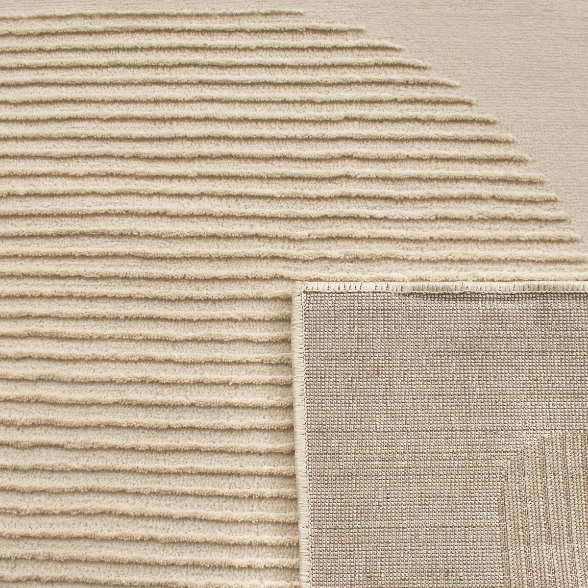 Tapis salon et chambre tissé motif géométrique LUNKIN 4 — vue 4