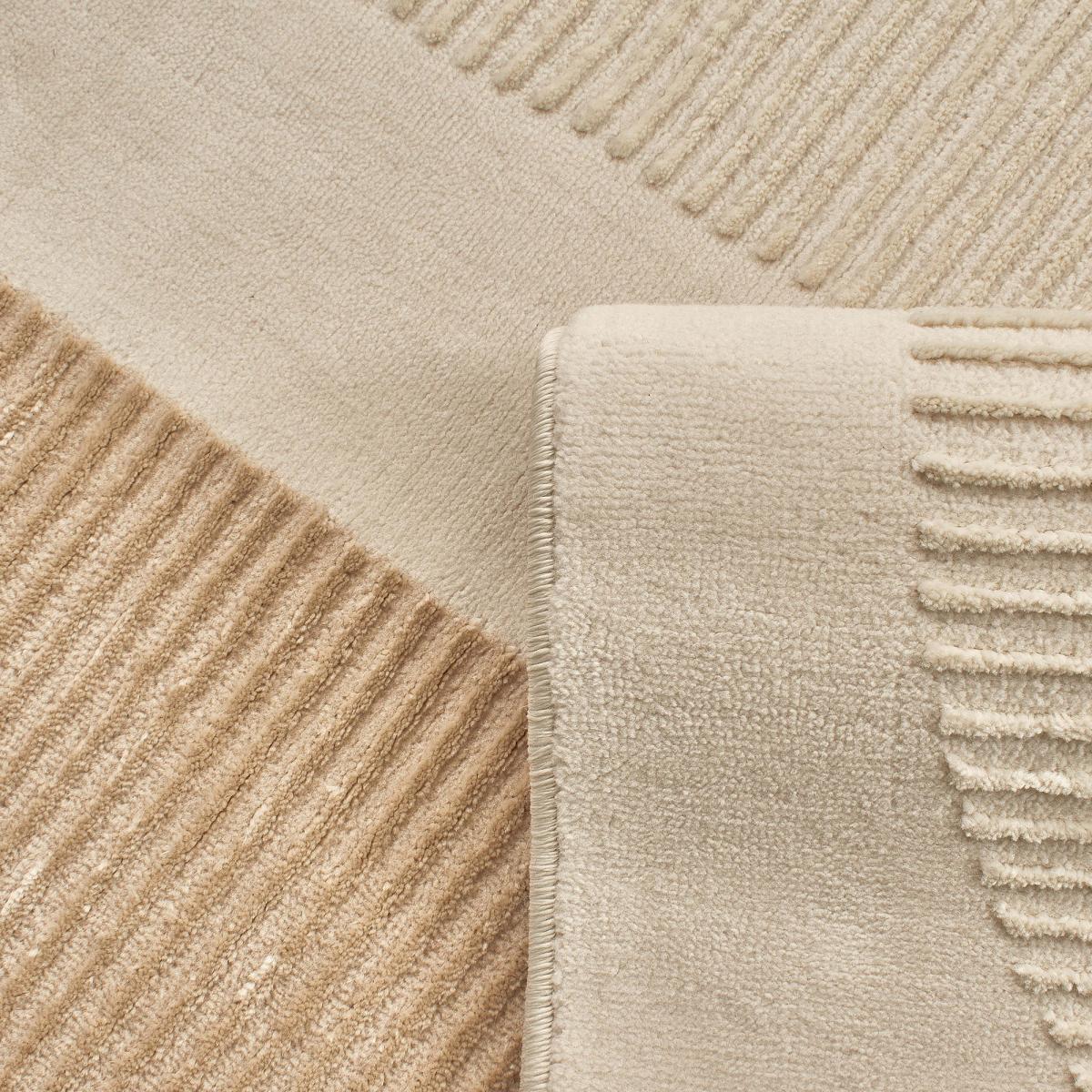 Tapis salon et chambre tissé motif géométrique LUNKIN 4 — vue 5