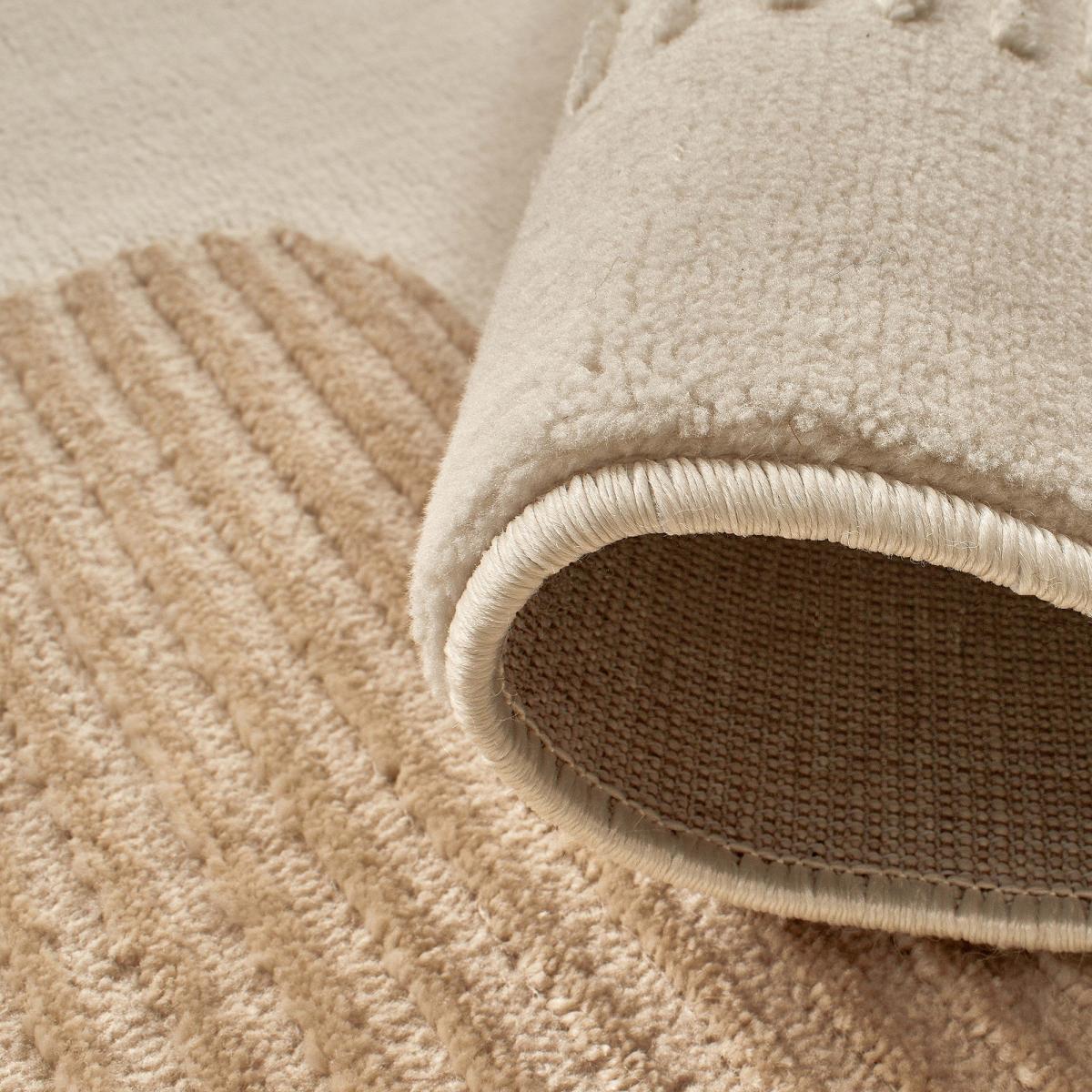 Tapis salon et chambre tissé motif géométrique LUNKIN 4 — vue 6