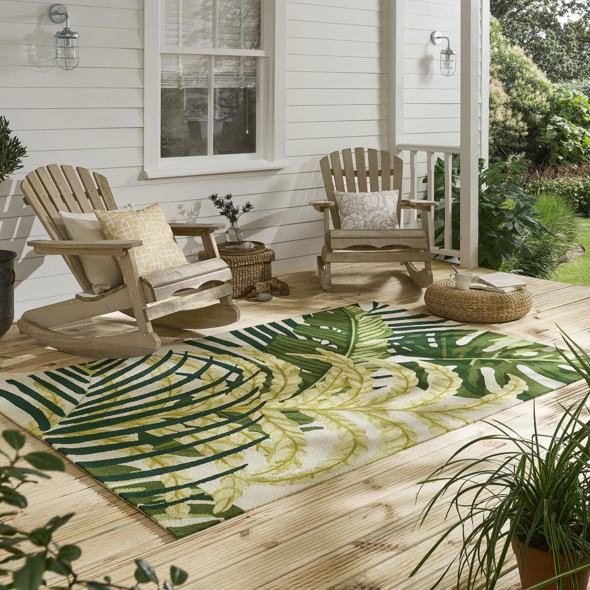 Tapis extérieur tissé kilim rectangle MANILA — vue 3