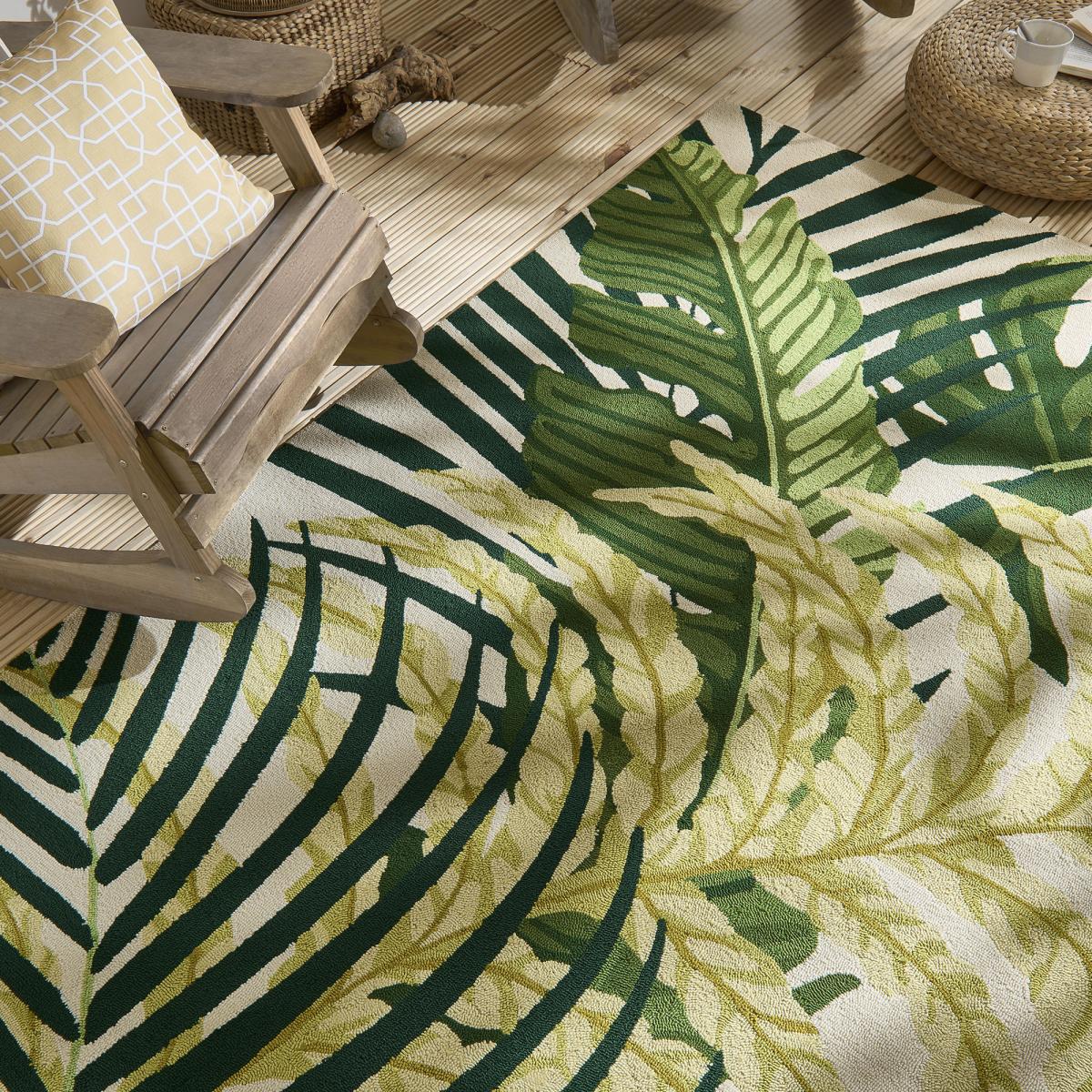 Tapis extérieur tissé kilim rectangle MANILA — vue 4