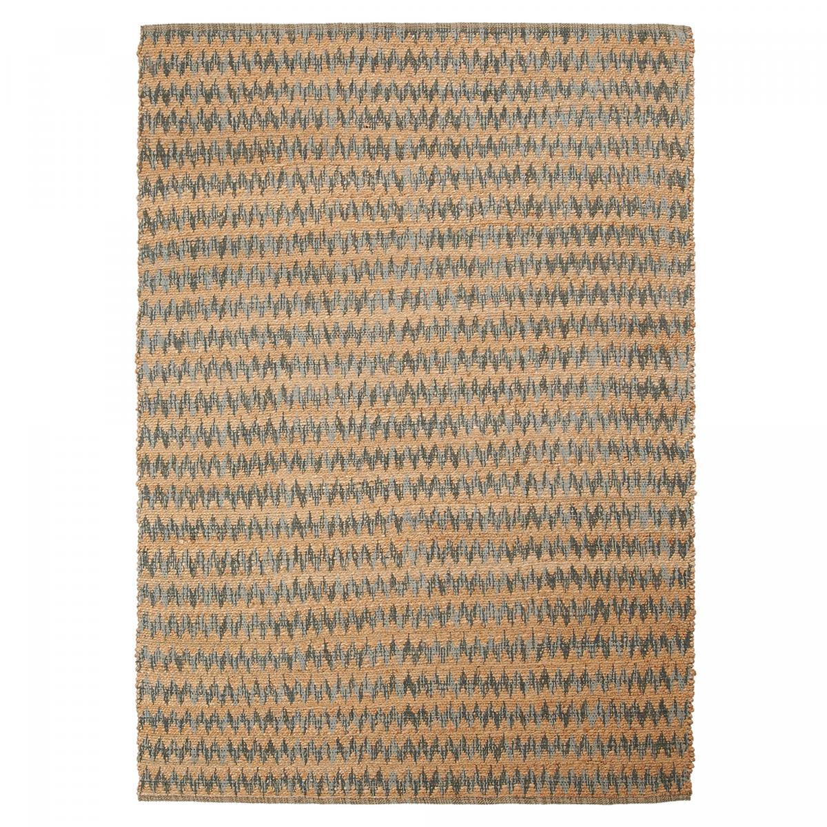 Tapis kilim fait main en chanvre motif géométrique