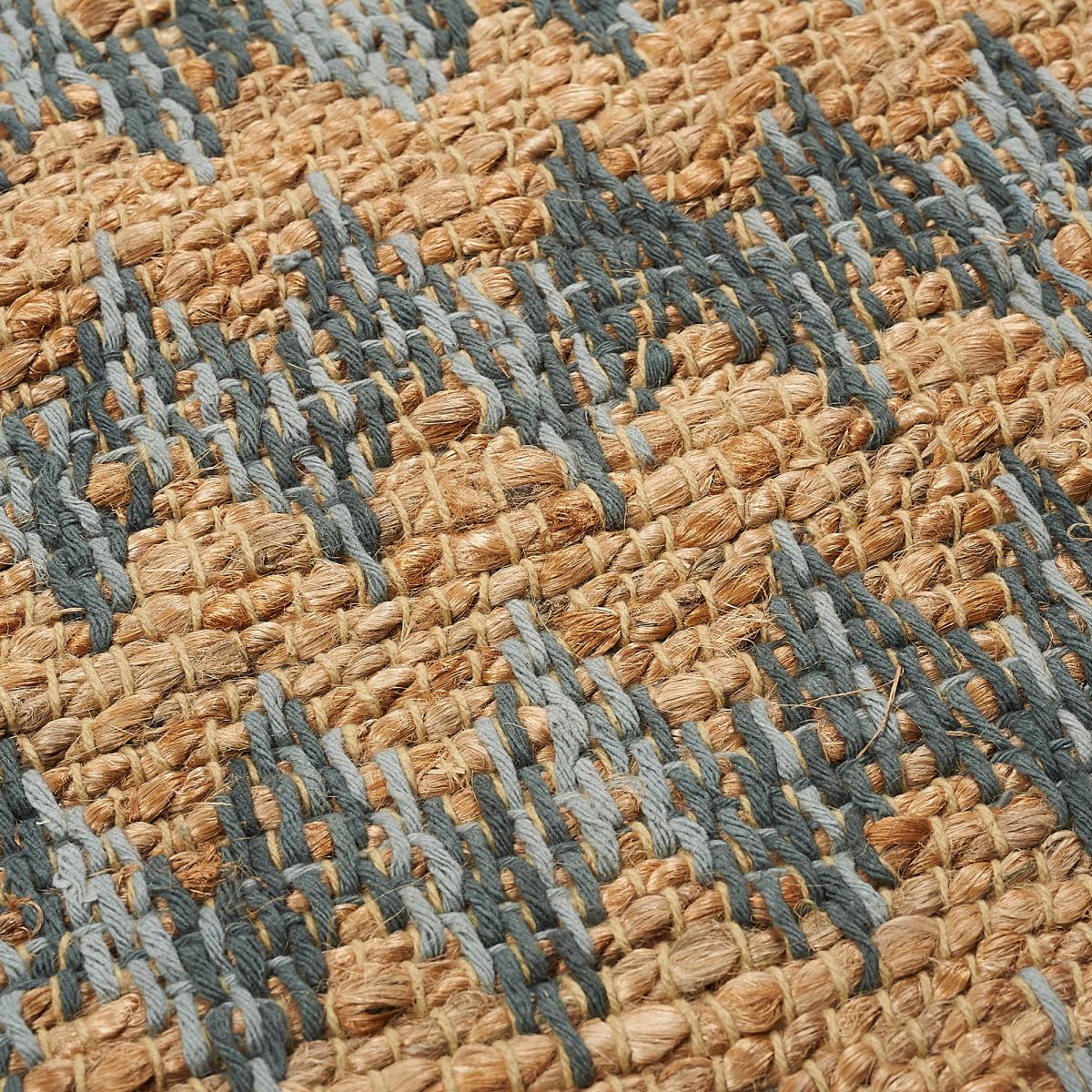 Tapis kilim fait main en chanvre motif géométrique — vue 5