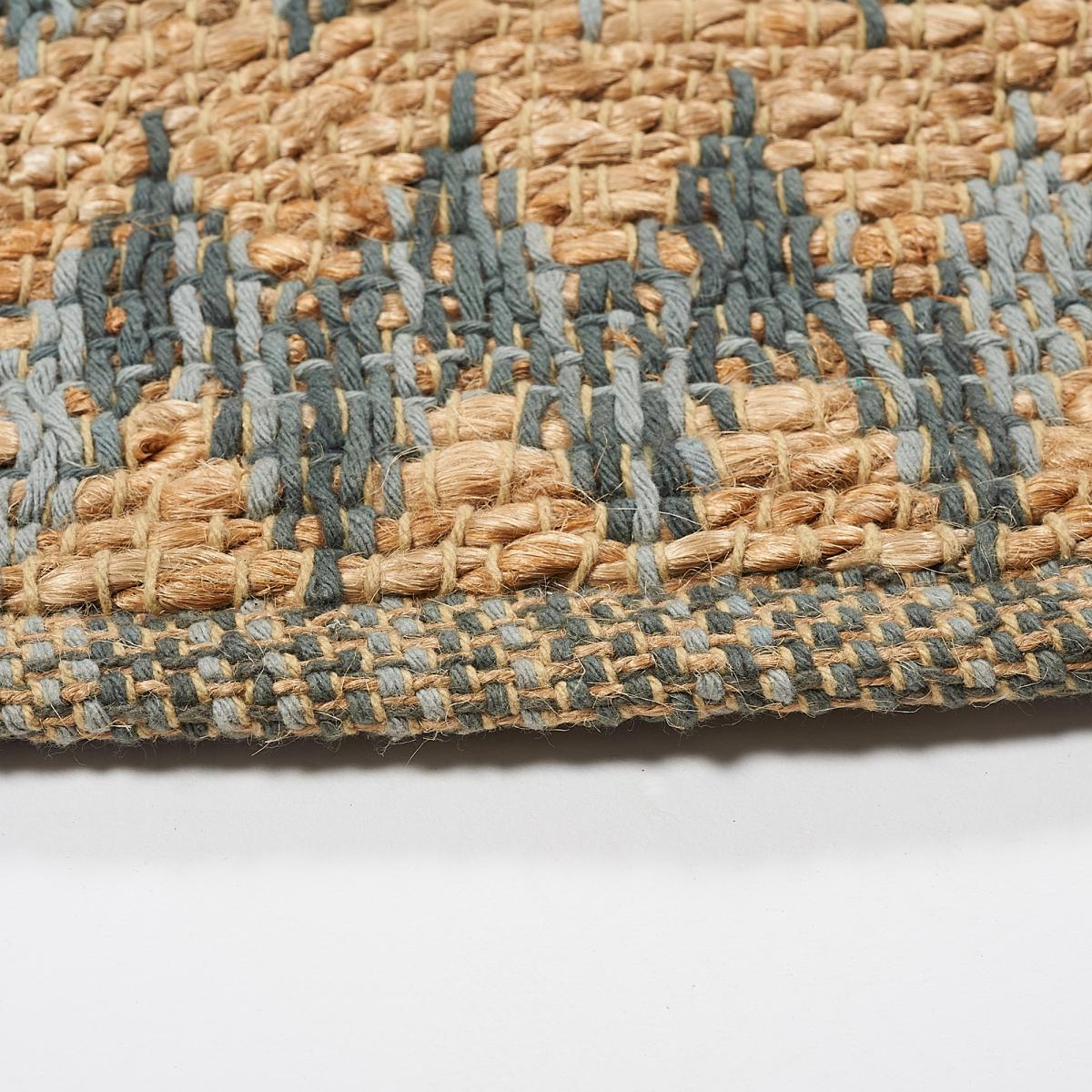 Tapis kilim fait main en chanvre motif géométrique — vue 4