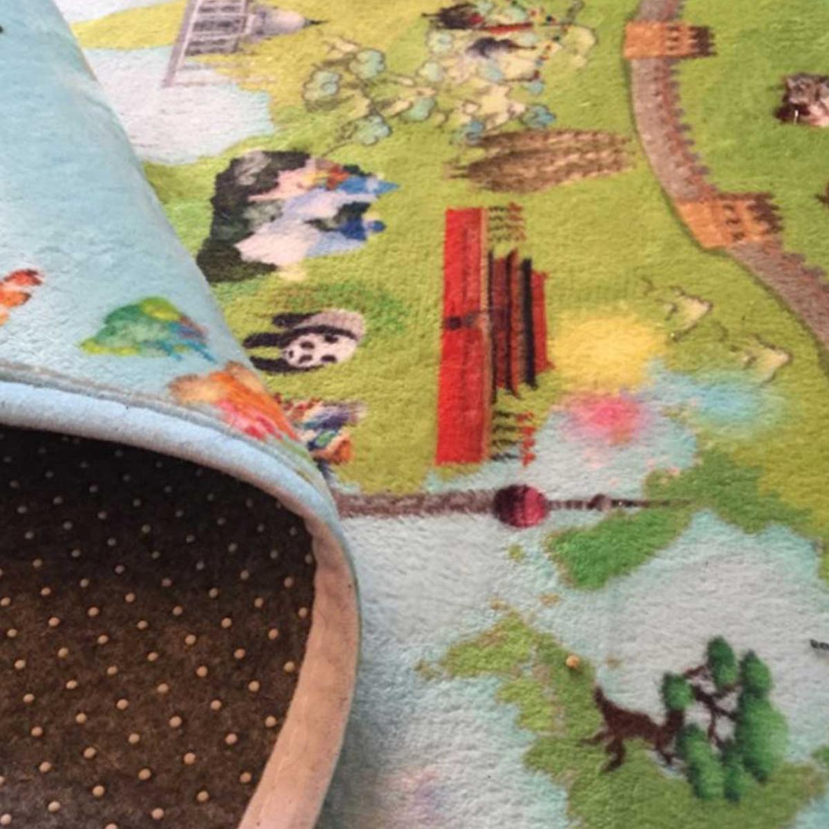 Tapis enfant tissé DOUX MAPPEMONDE — vue 4