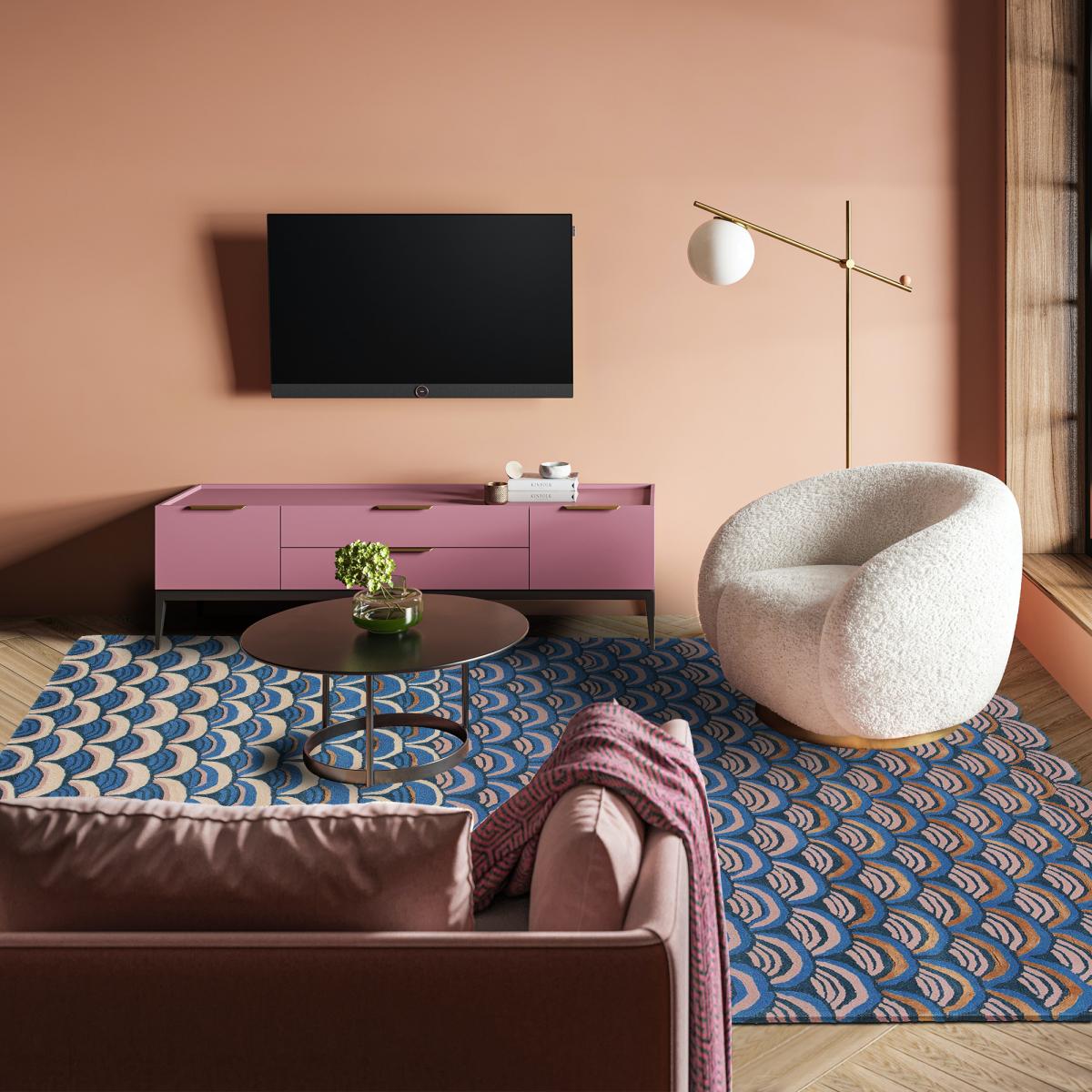 Tapis salon et chambre fait à la main en laine MASQUARADE — vue 3