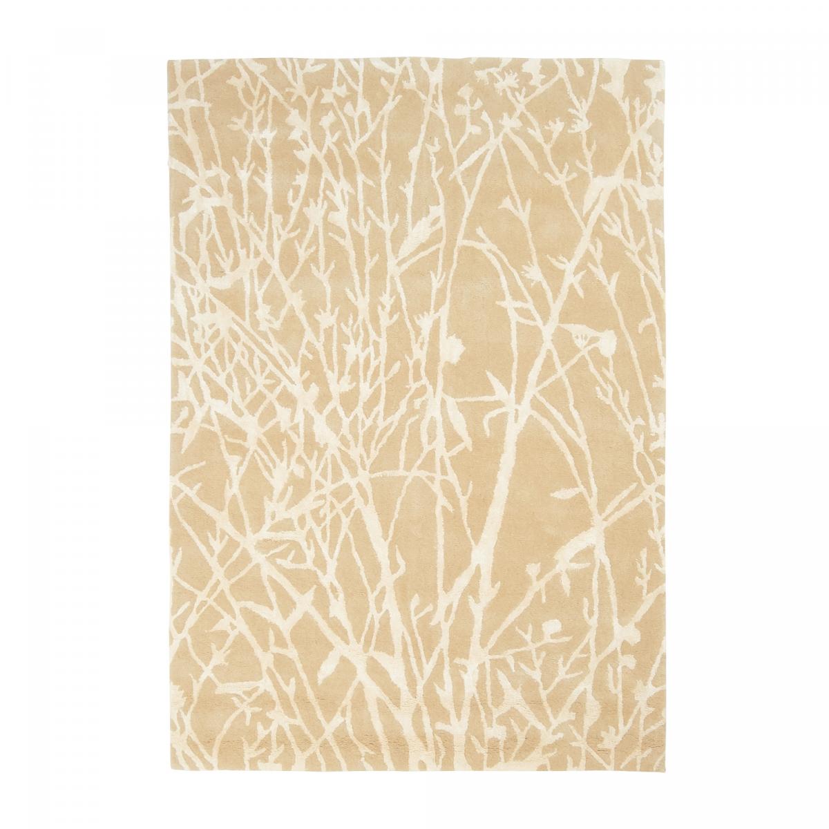 Tapis salon et chambre fait main en laine motif abstrait MEANDOW